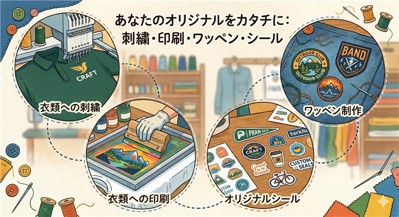 刺繍グッズ製作